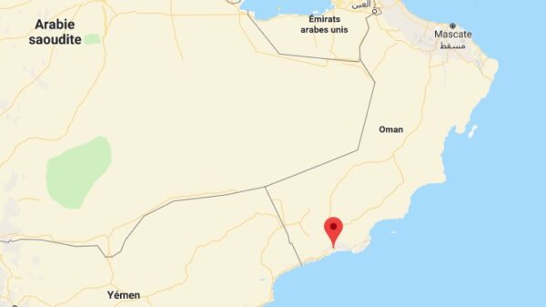 Carte de Salalah à Oman