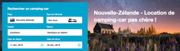 Location de camping-car en Nouvelle-Zélande