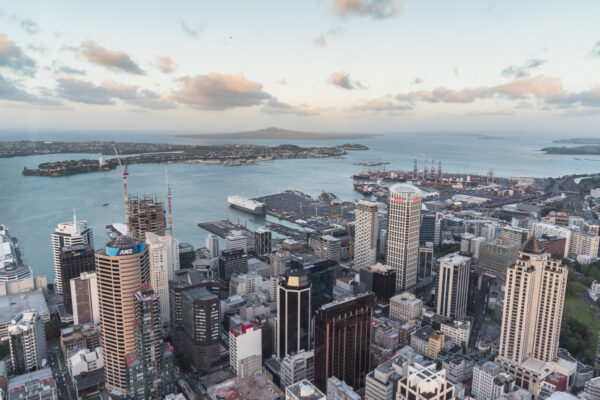 Observatoire de la Sky Tower à Auckland