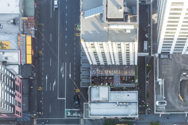 Vue depuis la Sky Tower d'Auckland en NZ