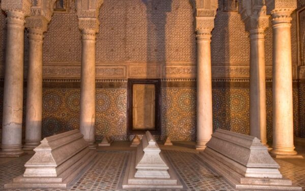 Tombeaux saadiens à Marrakech au Maroc