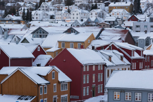 Maisons colorées à Tromso en Norvège