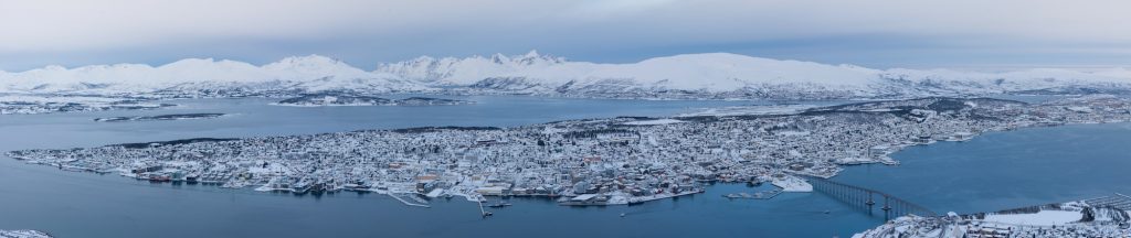 Panorama sur Tromso en Norvège