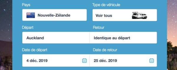 Comparateur van nouvelle zelande shop