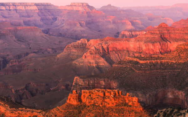 Coucher de soleil au Grand Canyon