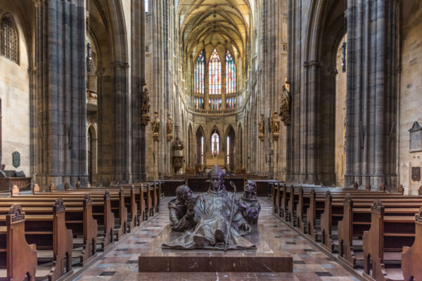 Intérieur de la cathédrale du château de Prague