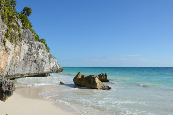 Plage de Tulum au Mexique