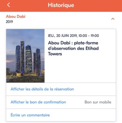 Réservation sur GetYourGuide