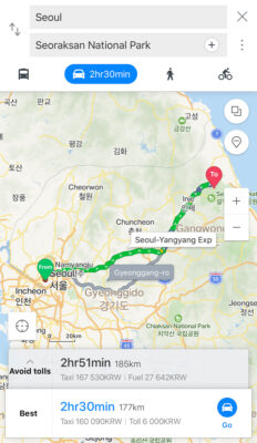 Naver Map : GPS pour la Corée du Sud