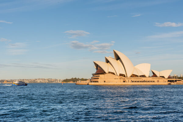 Vue sur la baie depuis l'opéra de Sydney