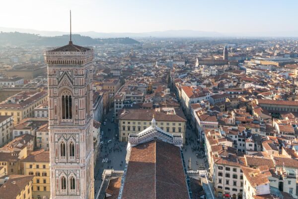 Vue depuis le sommet de la coupole du Duomo de Florence