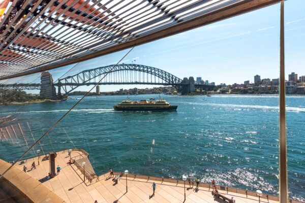 Vue sur la baie depuis l'opéra de Sydney