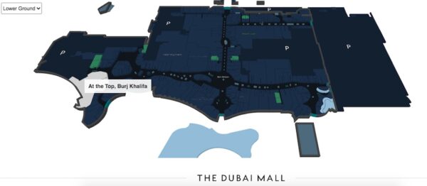 Plan pour l'entrée de la Burj Khalifa