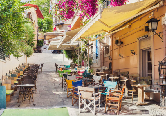 Quartier Plaka au coeur d'Athènes