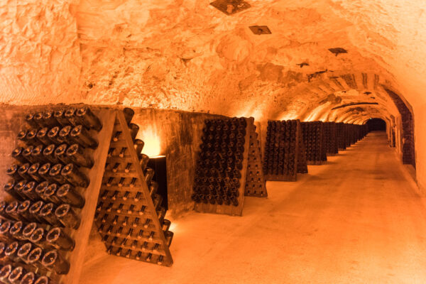 Visite d'une cave de Champagne à Reims