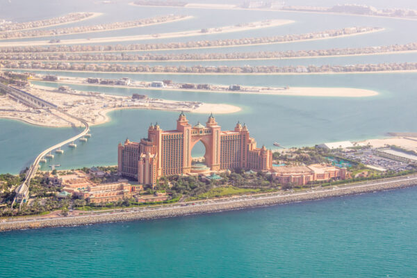 Atlantis The Palm depuis un hélico