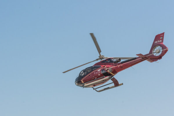 Déroulement du vol en hélicoptère à Dubaï