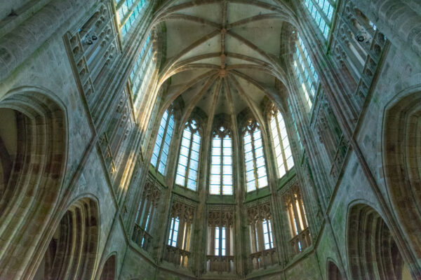 Intérieur de l'église abbatiale de l'abbaye du Mont Saint Michel