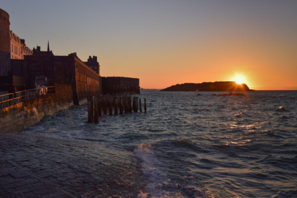 Coucher de soleil à Saint-Malo