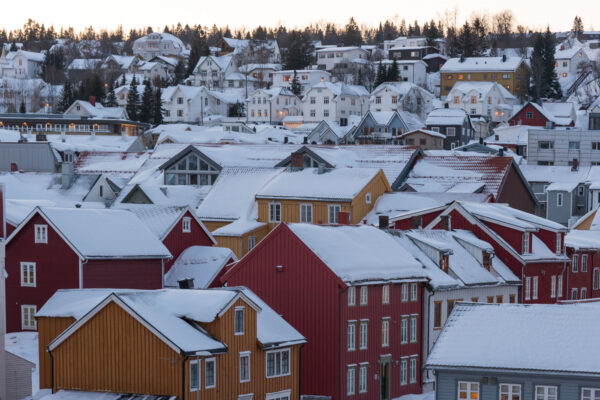 Hiver dans la ville de Tromsø en Norvège