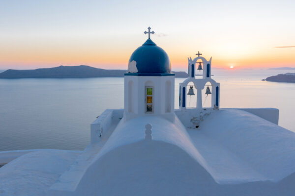 Coucher de soleil à Santorin