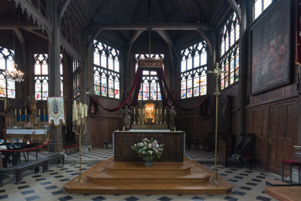 Intérieur de l'église Sainte-Catherine de Honfleur