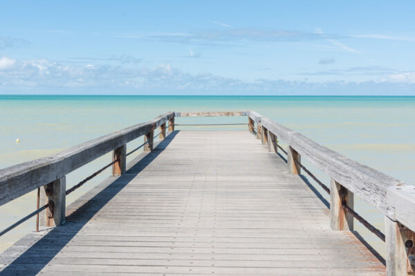 Ponton au niveau de la plage