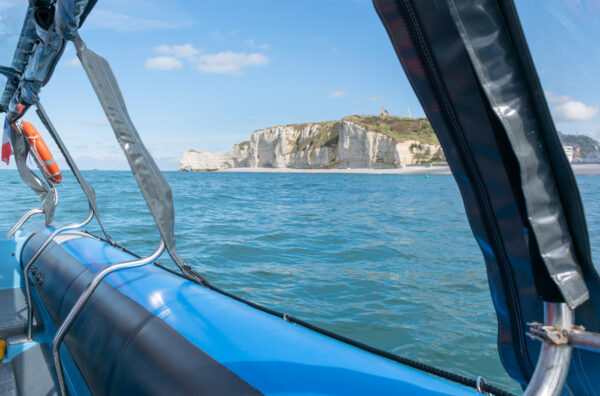 Sortie en bateau à Étretat