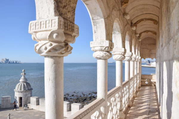 Loggia de la tour de Belém à Lisbonne