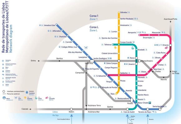 Plan du métro de Lisbonne