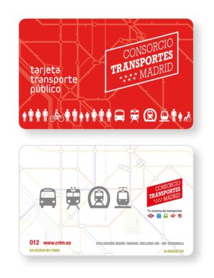 Tarjeta multi, carte de transport de Madrid