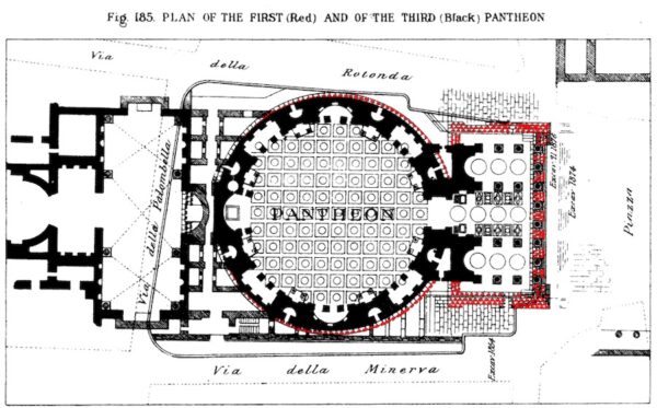 Plan du Panthéon de Rome