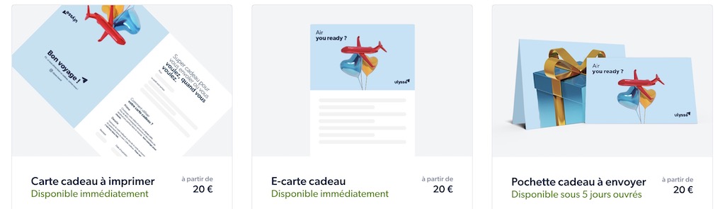 Carte cadeau Ulysse