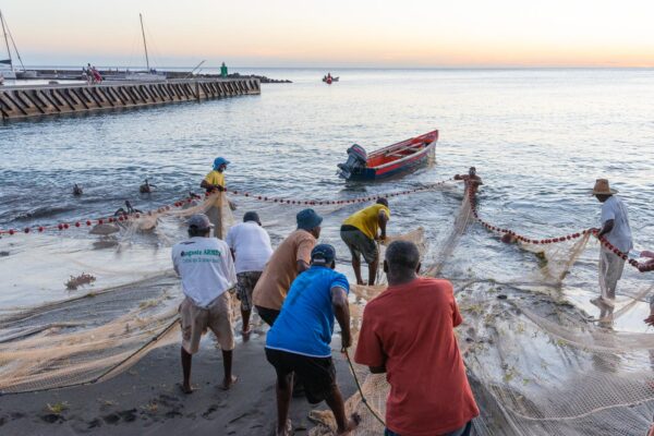 Pêcheurs à Case-Pilote