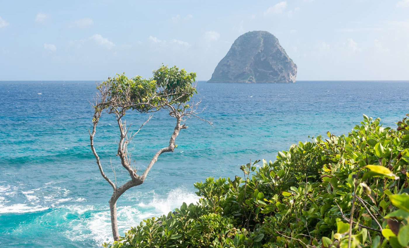 Le Diamant sur l'île de la Martinique