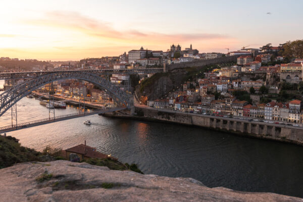 Sunset à Porto au Portugal