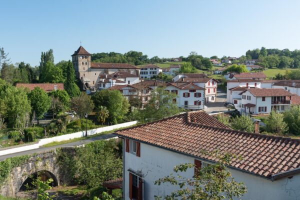 Panorama sur le village d'Espelette