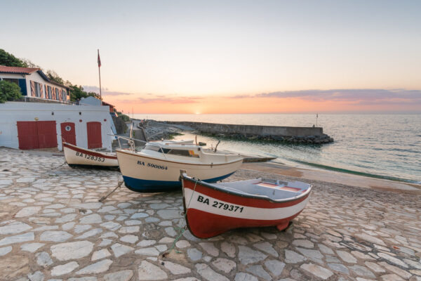 Port de Guéthary au coucher de soleil