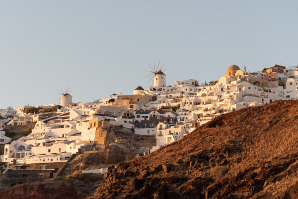 Oia depuis la mer