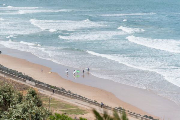 Surf sur la plage de la Côte des Basques à Biarritz