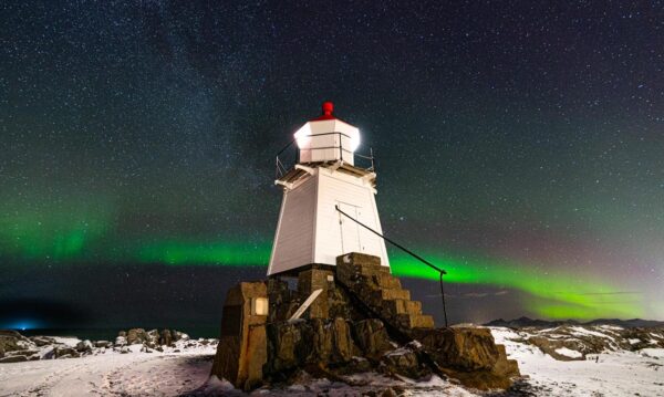 Aurore boréale aux îles Lofoten