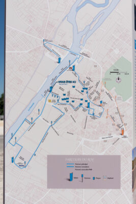 Plan du parcours du Roy pour visiter Cognac à pied