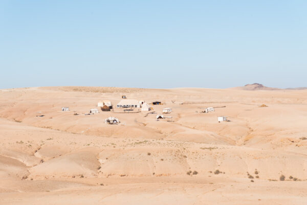 Campement dans le désert d'Agafay proche de Marrakech