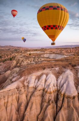 Avis sur la montgolfière en Cappadoce