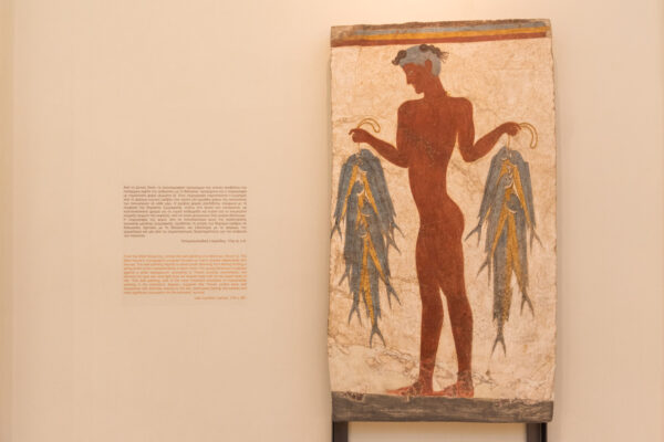 Oeuvre dans le musée de Thira à Fira