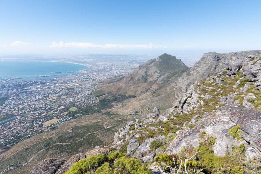 Vue sur Le Cap depuis la Table Mountain