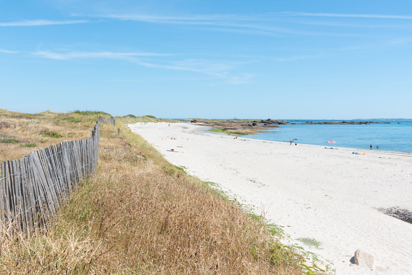 Une plage de Quiberon en Bretagne